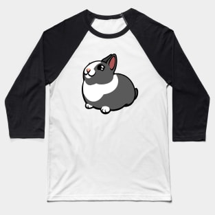 Gray and White Bunny Rabbit Coney Baseball T-Shirt